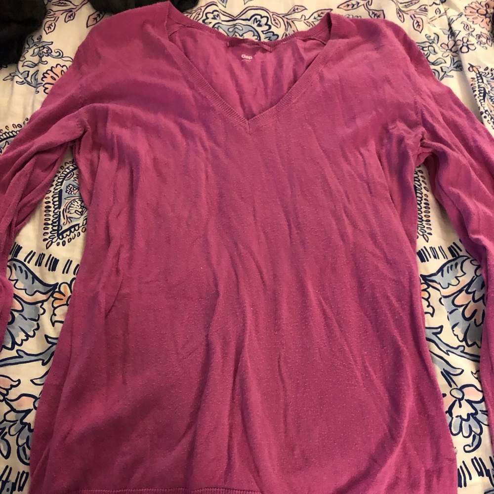 Pink gap sweater